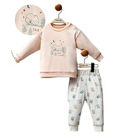 Tenue Calm night pti panda 2 pcs coton