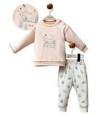 Tenue Calm night pti panda 2 pcs coton