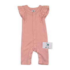 Barboteuse longue unie rose 1 pcs