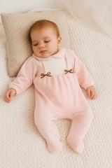 Grenouillère doubles nœud velours