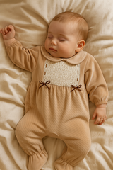 Grenouillère doubles nœud velours