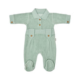 Grenouillère unie Baby Boy velours