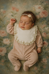 Grenouillère col froufrou velours v2