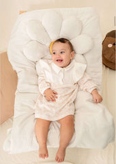 Robe fleury col classe 1 pcs coton