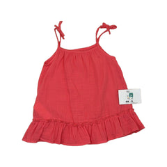 Robe unie mousseline 1 pcs Rouge