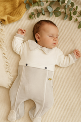 Grenouillère stylish baby boy velours