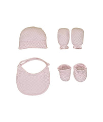Coffret Bonnet moufles bavoir et chaussons 0m