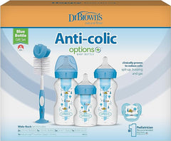 Dr. Brown’s Options+ Anti-colic Bottle Giftset | Biberons à col large Bleu