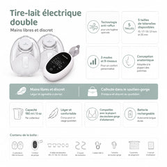 Mammia Tire-Lait Électrique Double Mains libres Duo flex