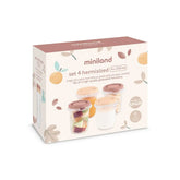 Set 4 pots de conservation Valencia by Miniland - 250 Ml
