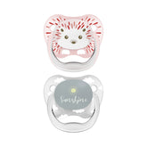 Pack de 2 Sucettes phase 1 têtes d’animaux 0-6 mois Dr brown's