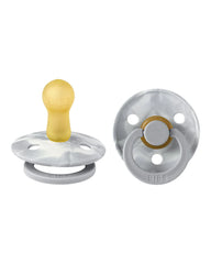 Lot de 2 Sucettes Gris et Ivoire - Bibs