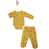 Tenue Ronds Jaune orangé unisexe 2 pcs