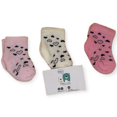 Pack de 3 chaussettes Coeurs