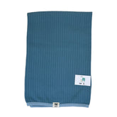 Couverture triko coton 115x110 cm bleu