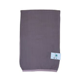 Couverture triko coton 115x110 cm mauve girly