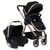 Poussette Toronto Gold BLACK 1maxi cosy Tommybaby