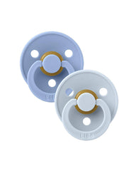 Lot de 2 Sucettes Sky Blue et Baby Blue - Bibs