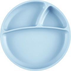 Assiette compartiments ventouse Minikoioi Bleu
