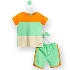 Tenue multi color boy style 2 pcs