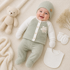 Pack naissance Nounours étoiles 5 pcs welsoft
