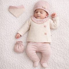 Pack naissance petites feurs piquées classy girl 5 pcs coton