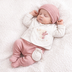 Pack naissance Love you baby girly coton 5 pcs