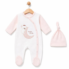 Grenouillère Koala love for the sky 1 bonnet coton