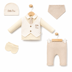 Pack naissance Little One classy boy 5 pcs coton