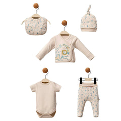 Coffret naissance Jungle Grrr baby boy 5 pcs coton