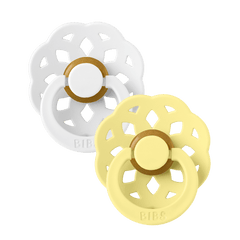 Bibs - Lot de 2 sucettes Boheme white sunshine