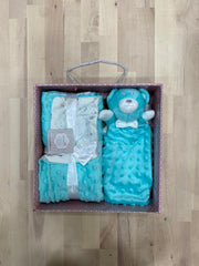 Couverture Bubble Bear avec doudou 80x110 cm