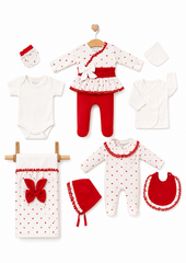 Coffret naissance full LOVE 10 pcs coton