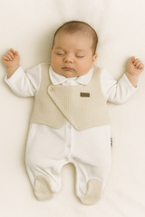 Grenouillère effet boutons côtés velours v2