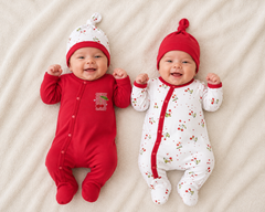 Pack de 2 grenouillères 2 bonnets matchy Cherry
