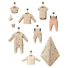 Coffret naissance Safari girly 10 pcs coton