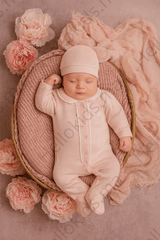 Grenouillère cutie flowers boutons centré coton