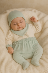 Pack naissance multi flowers velours 5 pcs