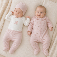Pack naissance 4 pcs Hello spring coton