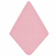 Couverture unie rose coton 80x90 cm