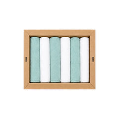 Coffret 6 serviettes absorbantes unies coton 20x20 cm