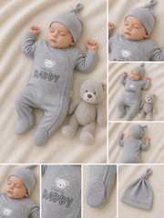 Grenouillère love my Daddy 1 bonnet coton