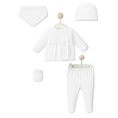 Pack naissance nœud froufrouté col et milieu velours 5 pcs