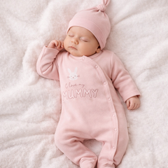 Grenouillère Love my mommy 1 bonnet coton