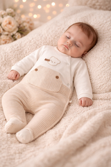 Grenouillère nounours pocket coton