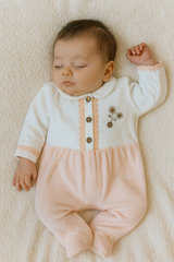 Grenouillère jolies fleurs duo classy girl velours