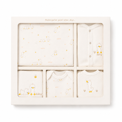 Coffret naissance Canards multiples 10 pcs unisexe coton