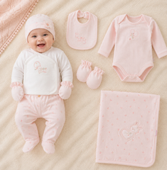 Pack naissance Love Bunny 7 pcs coton
