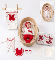 Coffret naissance full LOVE 10 pcs coton
