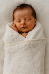 Coffret couverture super chaude multi formes 100x120 cm - Blanc Ekru